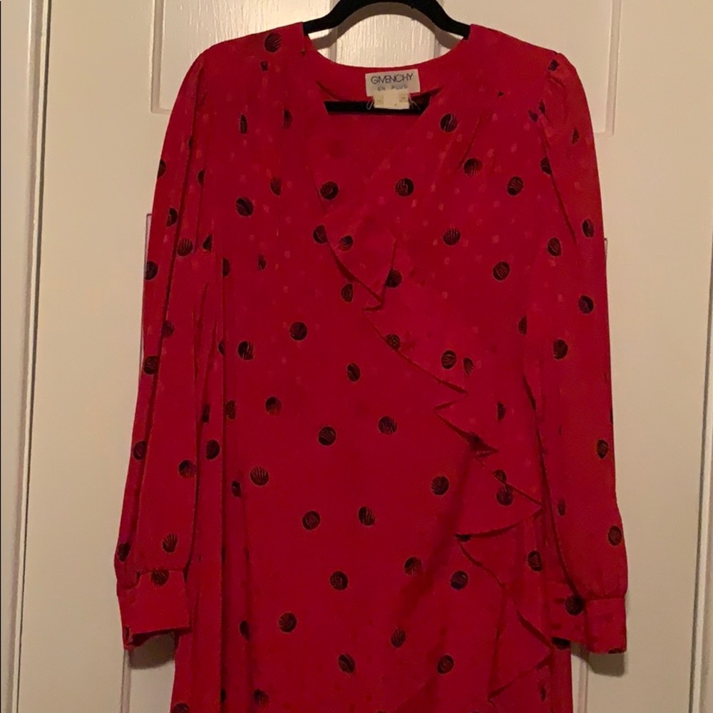 Vintage Givency red dress excellent condition.